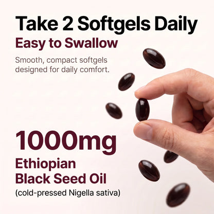 Revalia Ethiopian Black Seed Oil Softgels